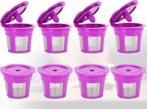 أكواب MaxRona K قابلة لإعادة الاستخدام لسلسلة Keurig Supreme Multistream - 4 عبوات عالمية متوافقة مع كبسولات القهوة Keurig القابلة لإعادة الاستخدام - أكواب K قابلة لإعادة الملء ومضادة للتسرب لجميع أجهزة Keurig 2.0 و1.0، خالية من BPA in Saudi Arabia
