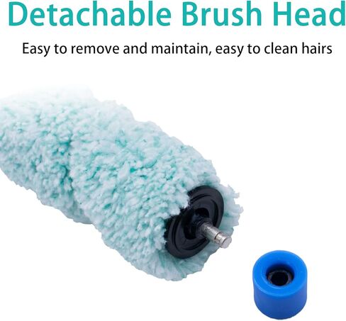 مجموعة من قطعتين من فرشاة الأسطوانة الرئيسية الناعمة من Coodss لاستبدال قطع غيار فرشاة روبوت ILIFE Shinebot W400 W450 W455 in Kuwait