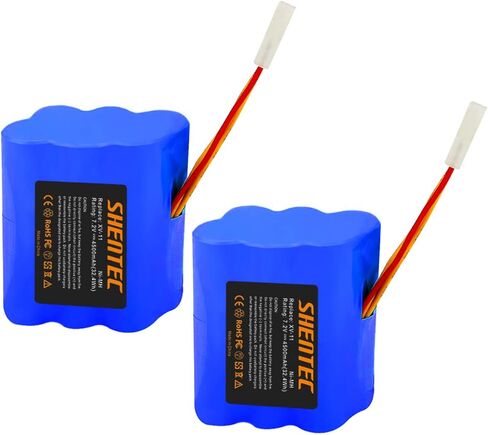 Shentec 7.2V 4.5Ah Battery Compatible with Neato XV-11 XV-12 XV-14 XV-15 XV-21 XV-25 XV Essential XV Signature Pro Robotic Vacuum Cleaners Neato 945-0005 205-0001 (2 Pack) in Kuwait