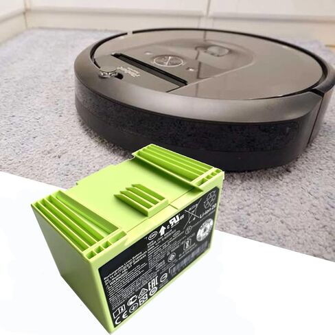 Green ABL-D1 Battery for iRobot Roomba i3 i4 i7 i7+ i8 e5 e6 5150 7550 e5 e5150 e515020 e5152 e5154 e5158 e515840 e6198 e619820 i7158 i7 e5158 i7558P/N:4624864 （14.4V 26Wh/1800mAh in Saudi Arabia