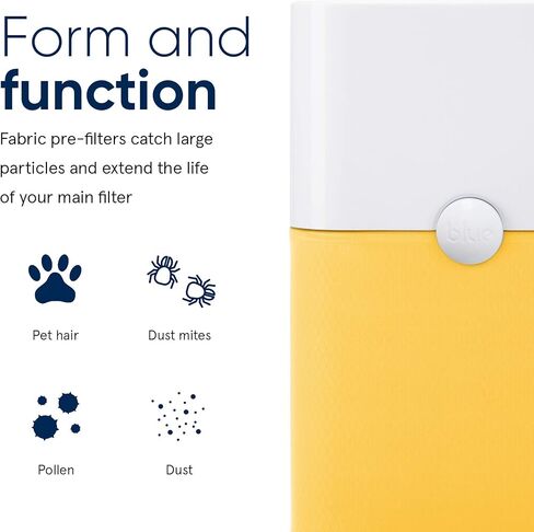 فلتر بلو بيور 121 رمادي داكن قابل للغسل مسبقًا، يزيل حبوب اللقاح والغبار ووبر الحيوانات الأليفة وغيرها من الملوثات التي تنقلها الهواء، ظلال داكنة in Kuwait