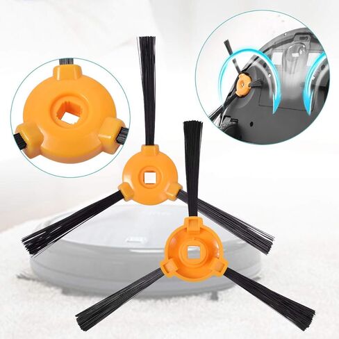 فرشاة ومرشحات بديلة من KEEPOW متوافقة مع Ecovacs DEEBOT 500 N79 N79S، Yeedi K600 K700 المكنسة الكهربائية الروبوتية، عبوة من 12 قطعة in Saudi Arabia