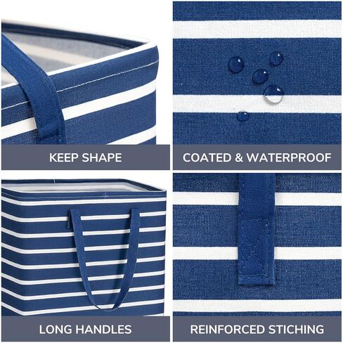 Goodpick 90L Laundry Basket Organizer 2-Pack Large Tall Laundry Hampers Storage Baskets for Organizing Dirty Clothes Hampers for Baby Laundry Towels Blanket Basket in Bathroom, Bedroom, Dorm, Grey in Kuwait