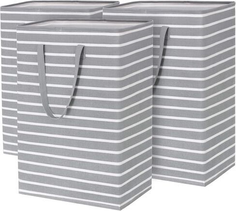 Goodpick 90L Laundry Basket Organizer 2-Pack Large Tall Laundry Hampers Storage Baskets for Organizing Dirty Clothes Hampers for Baby Laundry Towels Blanket Basket in Bathroom, Bedroom, Dorm, Grey in Saudi Arabia