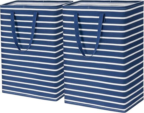 Goodpick 90L Laundry Basket Organizer 2-Pack Large Tall Laundry Hampers Storage Baskets for Organizing Dirty Clothes Hampers for Baby Laundry Towels Blanket Basket in Bathroom, Bedroom, Dorm, Grey in Kuwait