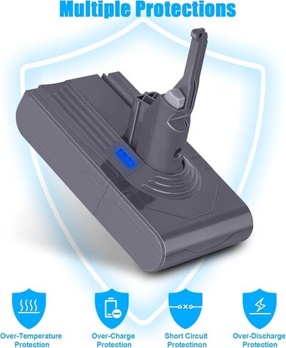 بطارية Leisuda المطورة 21.6 فولت V8 SV10 21568 لمكنسة Dyson V8 الكهربائية، متوافقة مع مكنسة كهربائية محمولة برأس V8 Animal V8 المطلق V8 Fluffy V8 in Kuwait