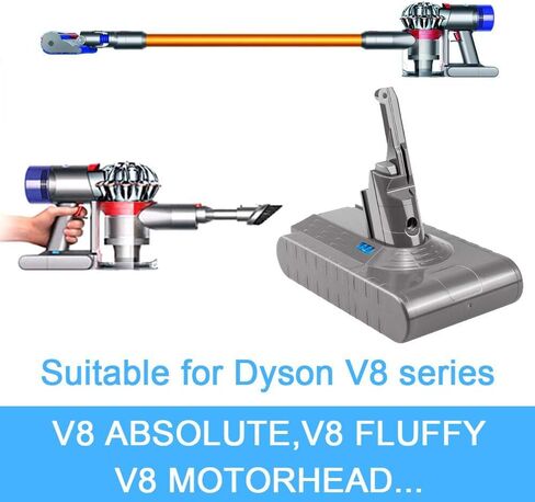 TENMOER 21.6V V8 4500mAh Replacement Battery Compatible with Dyson V8 Battery Absolute Handheld Vacuum Cleaner in Kuwait