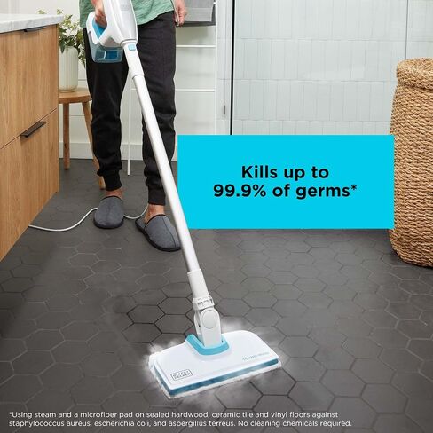 BLACK+DECKER Steam Cleaner, Multipurpose with 6 Attachments, Corded (BHSM15FX08) in Kuwait