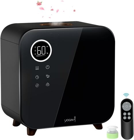 مرطبات الهواء YOGIN لغرفة النوم الكبيرة، تعبئة علوية 5.5 لتر (1.45 جالون) مرطبات رذاذ بارد بالموجات فوق الصوتية، حتى 60 ساعة، هادئة، سعة كبيرة، مرطب سهل التنظيف حاصل على شهادة ETL in Kuwait