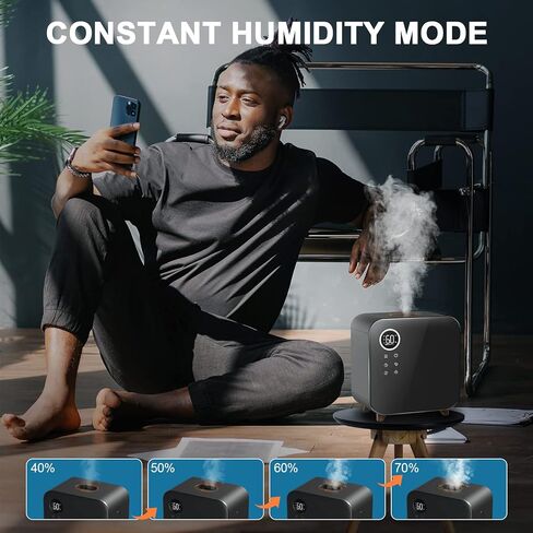 مرطبات الهواء YOGIN لغرفة النوم الكبيرة، تعبئة علوية 5.5 لتر (1.45 جالون) مرطبات رذاذ بارد بالموجات فوق الصوتية، حتى 60 ساعة، هادئة، سعة كبيرة، مرطب سهل التنظيف حاصل على شهادة ETL in Kuwait