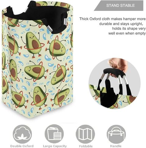 visesunny Cool American Football 3D Print Large Capacity Laundry Hamper Basket Water-Resistant Oxford Cloth Storage Baskets for Bedroom, Bathroom, Dorm, Kids Room in Saudi Arabia