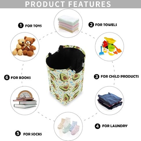 visesunny Cool American Football 3D Print Large Capacity Laundry Hamper Basket Water-Resistant Oxford Cloth Storage Baskets for Bedroom, Bathroom, Dorm, Kids Room in Saudi Arabia