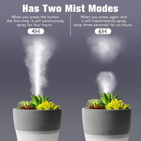 OLINLIFE Cool Mist Humidifier,Green Plants Mini Humidifier 150ml USB Portable Air Artificial Humidifier,LED Color Changing Light & 2 Mist Modes Ultra Quiet for Desktop Office Bedroom in Kuwait