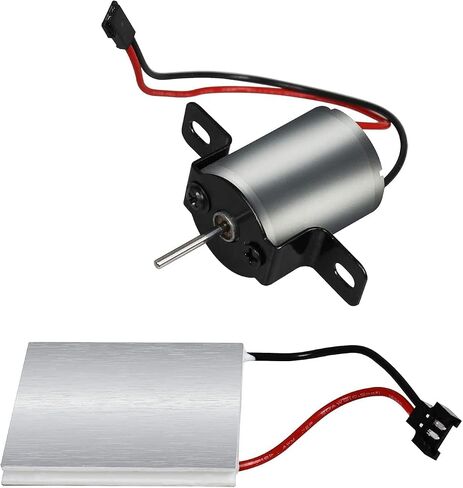 Kyadeys Fireplace Fan Motor Accessories Motor and Power Generation Sheet, 4-Blade Heat Powered Stove Fan for Wood / Log Burner/Fireplace Replacement Electric Motor Kit in Saudi Arabia