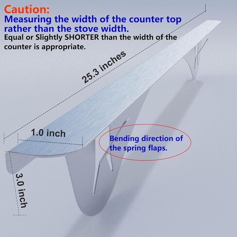 Stove Countertop Gap Covers - Heavy Duty Stainless Steel Kitchen Stove Counter Gap Cover Between Stove and Counter in Saudi Arabia