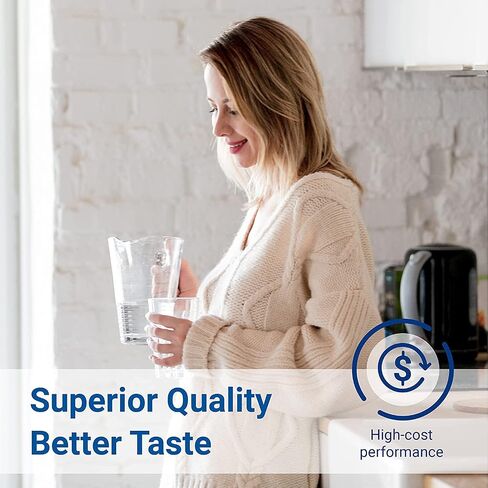 AQUA CREST 469690 ADQ36006101 Refrigerator Water Filter, Replacement for LG® LT700P®, Kenmore® 9690, 46-9690, ADQ36006102, Pack of 3 Package may vary in Saudi Arabia