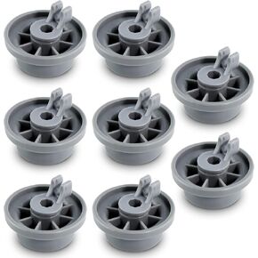 8 Packs 165314 Dishwasher Wheels Lower Rack Fit for Bosch,Dishwasher Wheels Replaces Dish Rack Part Number 420198 AP2802428 PS3439123 in Kuwait