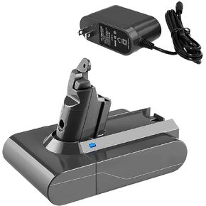 Upgraded to 5000mAh 21.6V Replacement for V6 Battery DC59 DC58 DC61 DC72 DC74 DC62 Animal 595 650 and V6 Charger for V6 V7 V8 Cordless Vacuum Cleaner in Saudi Arabia