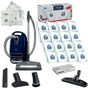 Miele Complete C3 Marin Canister HEPA Canister Vacuum Cleaner with SEB236 Powerhead Bundle - Includes Performance Pack 16 Type GN AirClean Genuine FilterBags + Genuine AH50 HEPA Filter in Saudi Arabia