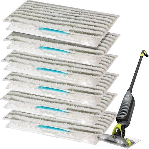 عبوات ممسحة قابلة لإعادة الاستخدام من GVMM لـ Shark VACMOP VM252 VM250 VM200 VM190، عبوات ممسحة فراغية (6 عبوات) in Kuwait