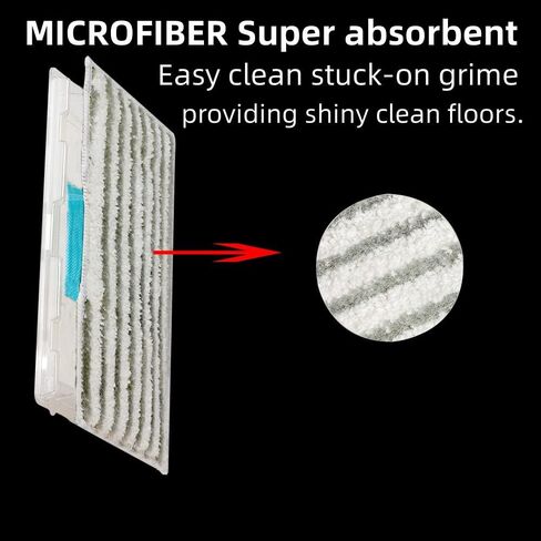 عبوات ممسحة قابلة لإعادة الاستخدام من GVMM لـ Shark VACMOP VM252 VM250 VM200 VM190، عبوات ممسحة فراغية (6 عبوات) in Kuwait