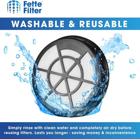 Fette Filter - 2 Pack Filter Compatible with Eureka WhirlWind Bagless Canister Vacuum NEN110B NEN110A NEN110D - Part # NEN0101 in Saudi Arabia