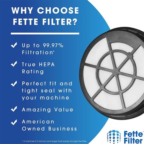 Fette Filter - 2 Pack Filter Compatible with Eureka WhirlWind Bagless Canister Vacuum NEN110B NEN110A NEN110D - Part # NEN0101 in Saudi Arabia