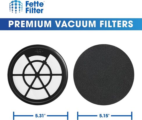 Fette Filter - 2 Pack Filter Compatible with Eureka WhirlWind Bagless Canister Vacuum NEN110B NEN110A NEN110D - Part # NEN0101 in Saudi Arabia
