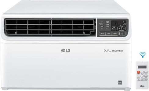 مكيف هواء النافذة الذكي LG بقوة 10000 وحدة حرارية بريطانية، يبرد مساحة 450 قدم مربع. قدم، تشغيل هادئ للغاية، توفير طاقة أكبر بنسبة تصل إلى 25%، ENERGY STAR®، يعمل مع LG ThinQ، وAmazon Alexa، وHey Google، 115 فولت in Kuwait