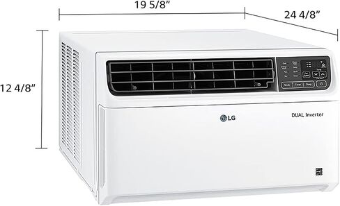 مكيف هواء النافذة الذكي LG بقوة 10000 وحدة حرارية بريطانية، يبرد مساحة 450 قدم مربع. قدم، تشغيل هادئ للغاية، توفير طاقة أكبر بنسبة تصل إلى 25%، ENERGY STAR®، يعمل مع LG ThinQ، وAmazon Alexa، وHey Google، 115 فولت in Kuwait
