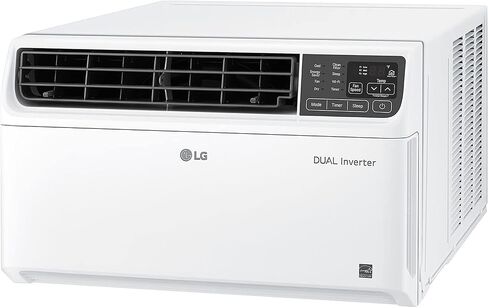 مكيف هواء النافذة الذكي LG بقوة 10000 وحدة حرارية بريطانية، يبرد مساحة 450 قدم مربع. قدم، تشغيل هادئ للغاية، توفير طاقة أكبر بنسبة تصل إلى 25%، ENERGY STAR®، يعمل مع LG ThinQ، وAmazon Alexa، وHey Google، 115 فولت in Kuwait