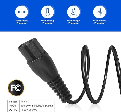 LANMU Replacement Charger for Bissell Pet Hair Eraser, Charging Power Cord Fits Model 2390 2390A 23903 2284W 2284 14.4V Lithium Ion Cordless Hand Vacuum in Saudi Arabia