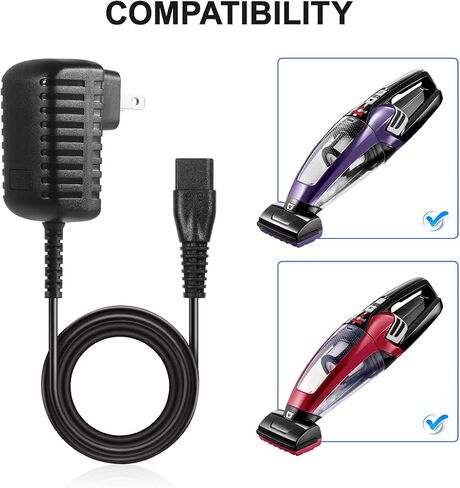 LANMU Replacement Charger for Bissell Pet Hair Eraser, Charging Power Cord Fits Model 2390 2390A 23903 2284W 2284 14.4V Lithium Ion Cordless Hand Vacuum in Saudi Arabia