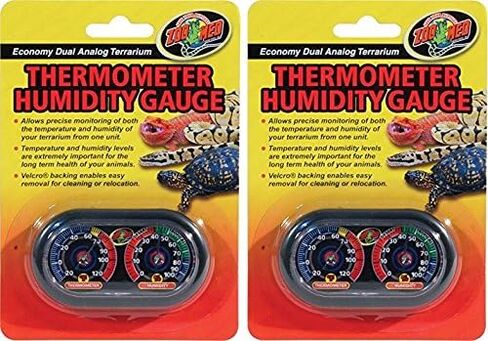 Zoo Med (2 Pack) Economy Analog Dual Thermometer and Humidity Gauge in Saudi Arabia