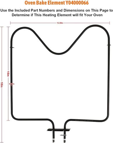 RO6G Range Bake Unit Heating Oven Element for Magic Chef Y04000066 (1-Pack) in Saudi Arabia