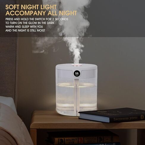Humidifier For Bedroom, Plants, Office, Baby Room,Intelligent sensor, more scientific skin hydration, real-time monitoring and adjusting humidity in Saudi Arabia