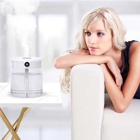 Humidifier For Bedroom, Plants, Office, Baby Room,Intelligent sensor, more scientific skin hydration, real-time monitoring and adjusting humidity in Saudi Arabia