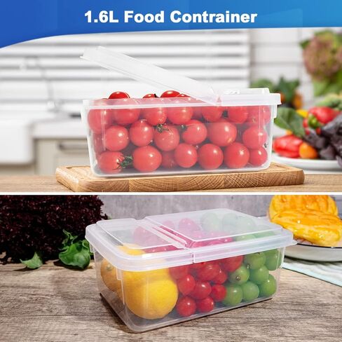 DA97-12657A Refrigerator Door Shelf Bin Replacement Compatible with Samsung Fridge（Left Side),Fridge Door Shelf with 1pc Food Container,Part No. DA63-07104A,DA63-06867A,AP5621270,2813223,PS4176661 in Saudi Arabia