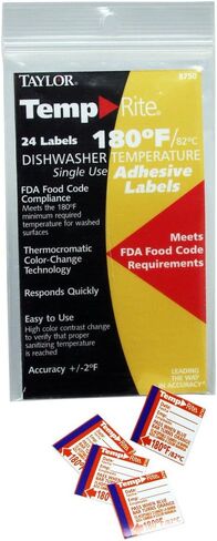 Taylor Precision Products 8750 Dishwasher Test Labels in Saudi Arabia