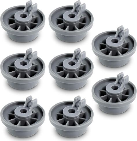 8 Packs 165314 Dishwasher Wheels Lower Rack Fit for Bosch,Dishwasher Wheels Replaces Dish Rack Part Number 420198 AP2802428 PS3439123 in Saudi Arabia
