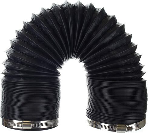 Flexible Clothes Dryer Duct - 10 Foot by 4 Inch | Includes 2 Premium Screw Clamps in Kuwait