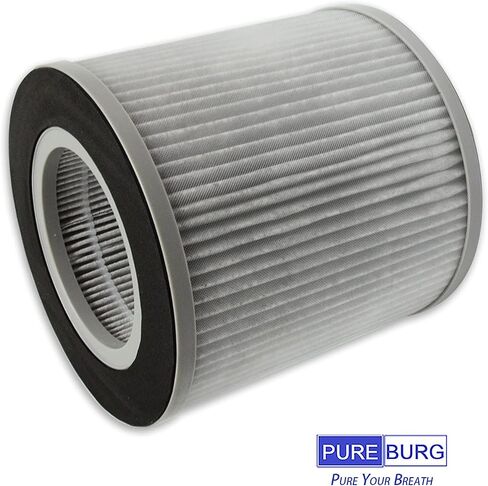 مرشحات PUREBURG البديلة الحقيقية HEPA المتوافقة مع جهاز تنقية الهواء MEGAWISE EPI235A، H13 3 مراحل الترشيح عالي الكفاءة لتنظيف الهواء بالكربون المنشط، عبوة من قطعتين in Saudi Arabia
