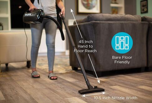 Simplicity Vacuums Handheld Canister Vacuum with Carry Strap for Hard Floors and Rugs, Car Detailing Vacuum Cleaner, S100 in Kuwait