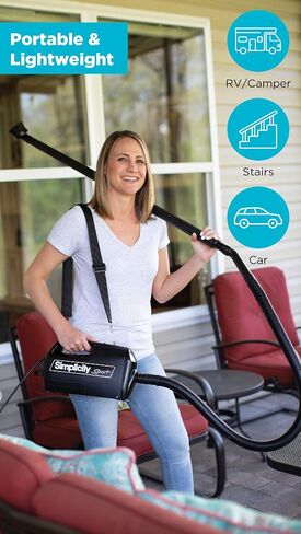Simplicity Vacuums Handheld Canister Vacuum with Carry Strap for Hard Floors and Rugs, Car Detailing Vacuum Cleaner, S100 in Kuwait