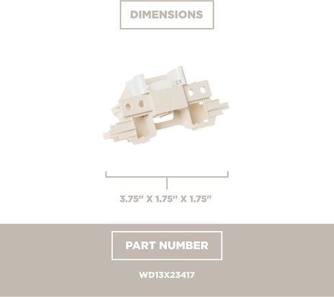 مجموعة مزلاج باب غسالة الأطباق من GE Appliances WD13X23417 in Saudi Arabia