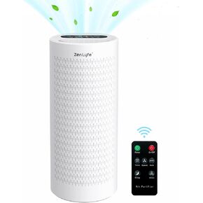 Zen Lyfe Air Purifiers for Home Extra Large Room up to 2360 ft², Washable True HEPA Filter for Allergies and Pets Smokers Pollen Dust Mold Odors Dander, Auto Mode, 24dB, PM2.5 Monitor, White in Saudi Arabia