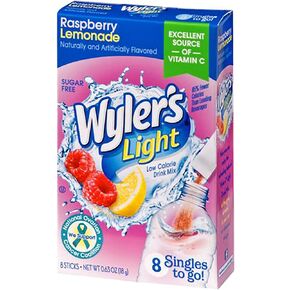 Wyler's Light Cherry Limeade Singles To Go Drink Mix Cherry Limeade, 8 Count (Pack of 1) in Saudi Arabia