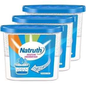 NATRUTH 21.5oz-3 عبوات ممتصة للرطوبة، 1000 مل * 3 رائحة اللافندر، مزيل رطوبة خزانة محمول، دلو ممتص مزيل للرائحة، ماص للرطوبة، مزيل رطوبة الهواء النظيف للخزانة والحمامات والمطبخ والدراسة والقوارب والمركبات الترفيهية والمزيد in Kuwait