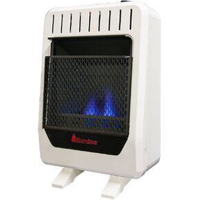 HearthSense Dual Fuel Ventless Blue Flame Heater With Base - 10,000 BTU, Manual Control - Model# BF10M-B-R (Renewed) White in Saudi Arabia