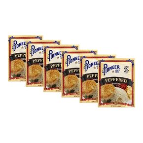 Pioneer Brand Gravy Mix, Peppered, 2.75 Ounce Packets (Pack Of 6) - Add Sausage To Make Country Sausage Gravy in Saudi Arabia